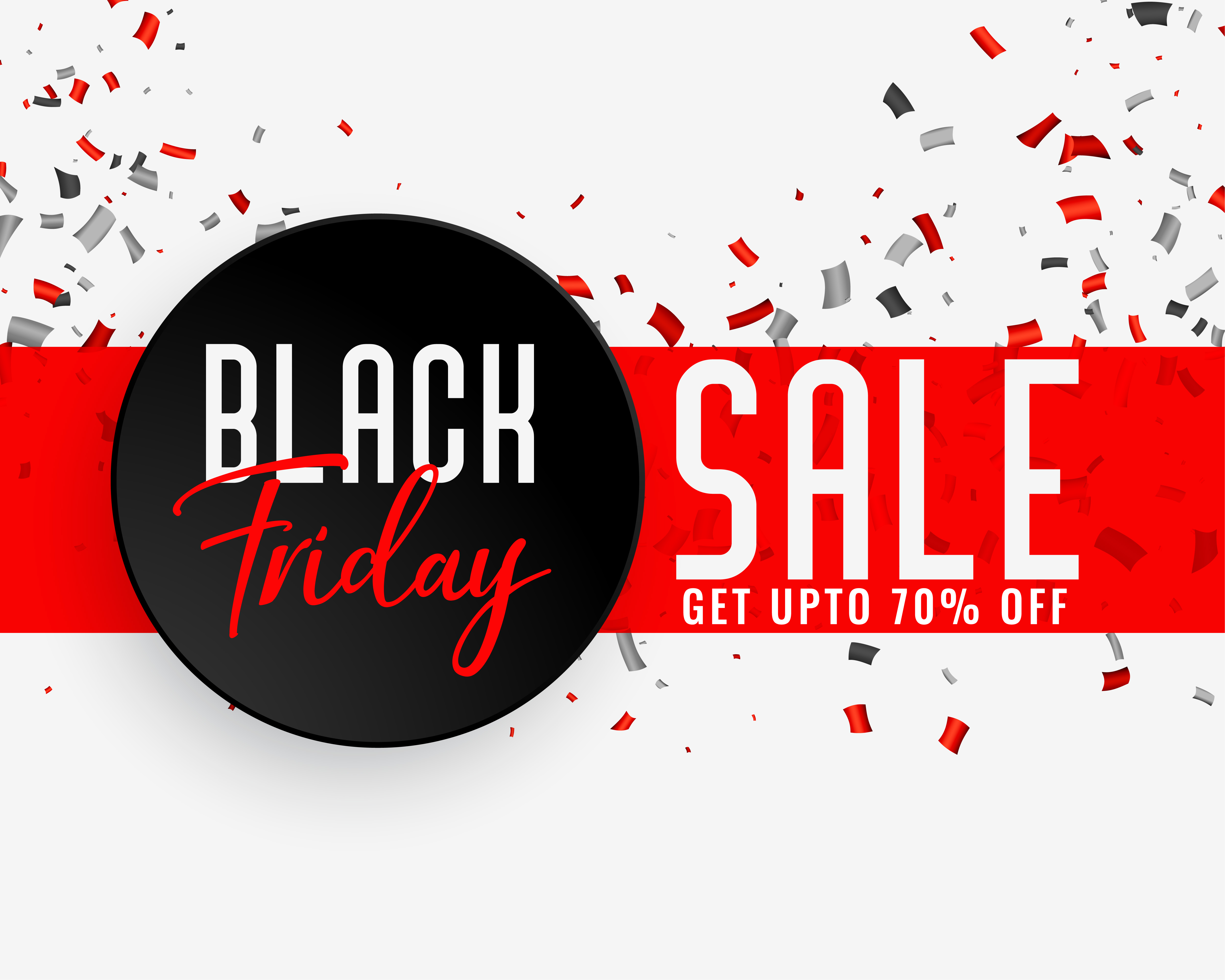 black friday sale celebration banner Download Free Vector Art, Stock