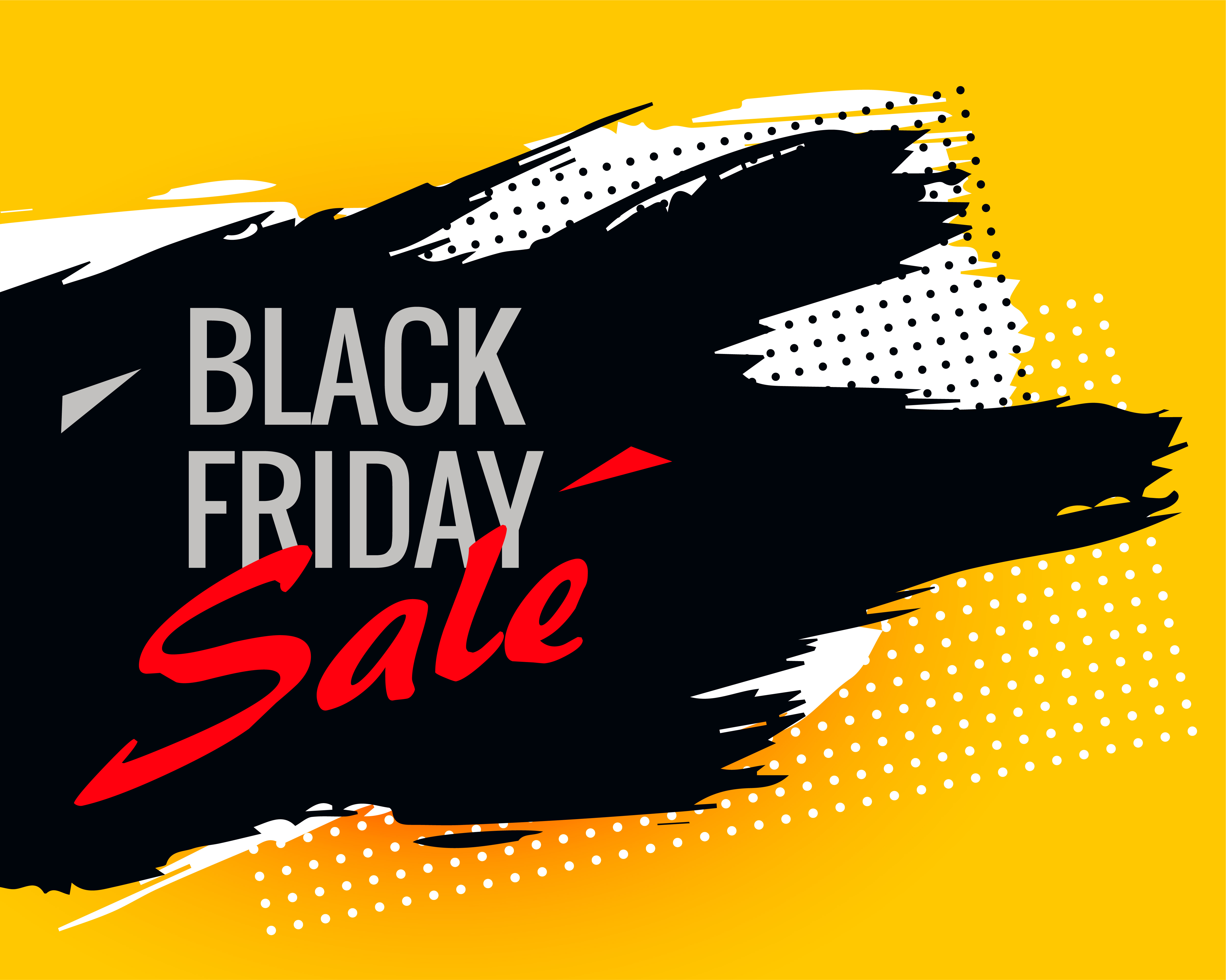 black friday abstract sale background with ink stroke - Download Free