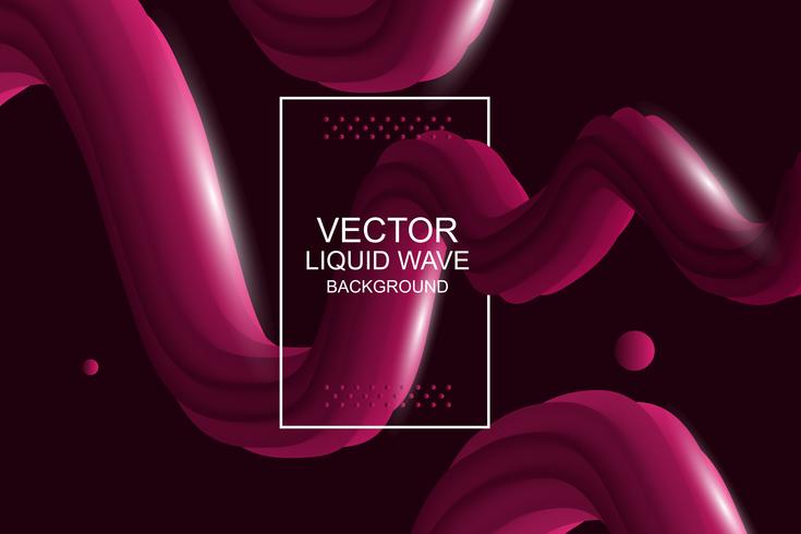 Liquid wave background vector