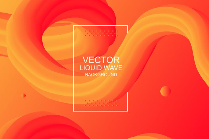 Modern 3d Flow Shape Liquid Background vector