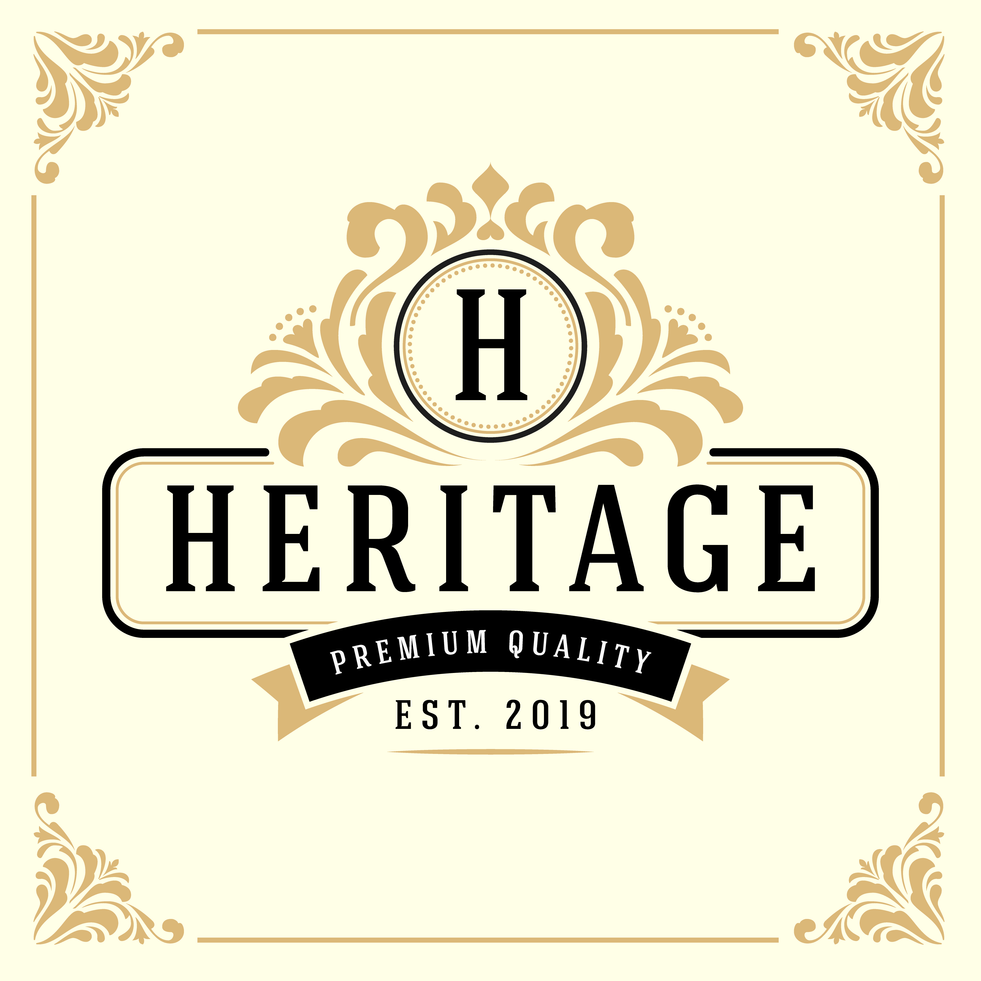 Vintage Luxury Monogram Logo Template 262641 Vector Art at Vecteezy