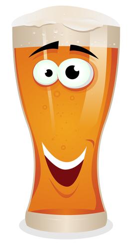 Cartoon Lager Beer Character vector