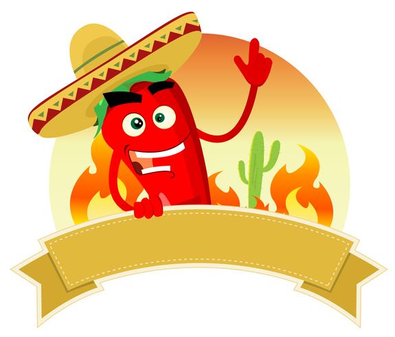 Banner de especia de Tex Mex vector