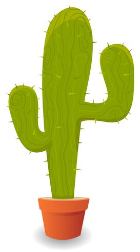 Cartoon Mexican Cactus vector