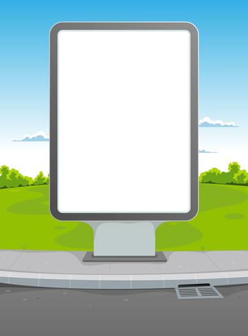 White Billboard vector