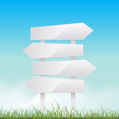 Arrows Road Sign vector