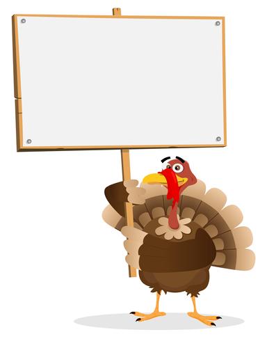 Thanksgiving Turkey Sign vector