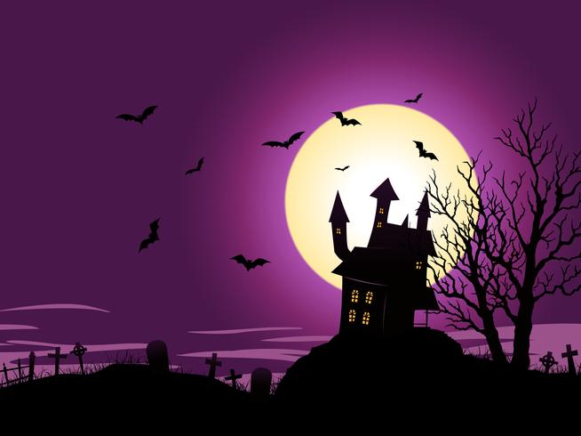 Cartoon Halloween Background vector