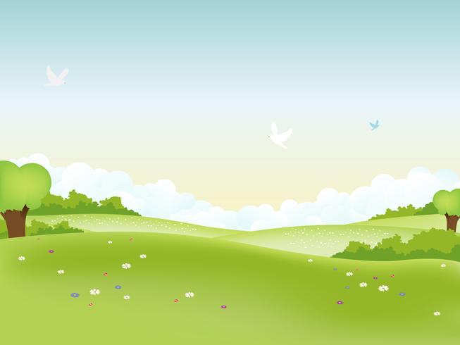 Spring Landscape vector