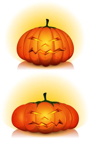 Calabazas de halloween vector