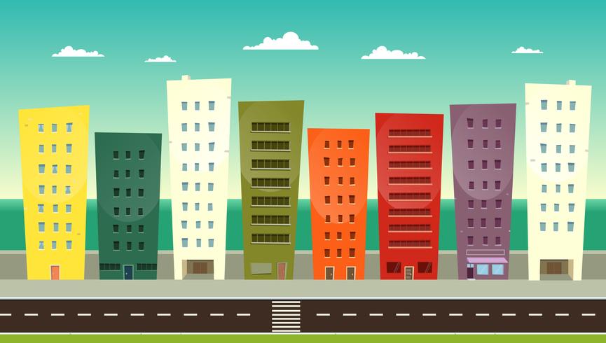 Cartoon Seafront vector