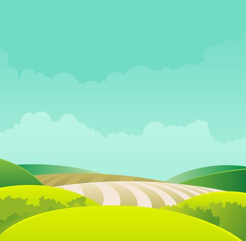 Rural Landscape 262827 Vector Art at Vecteezy