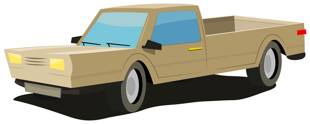 coche amarillo de dibujos animados vector