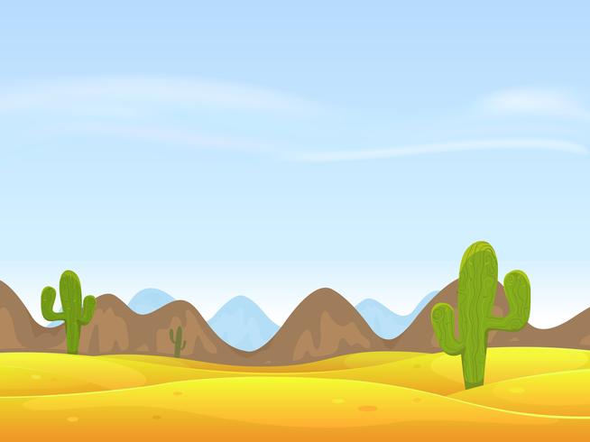 Fondo del paisaje del desierto vector