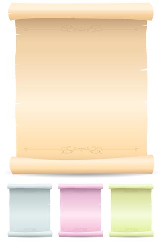 Parchment Scroll Set vector