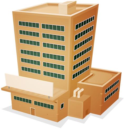 Edificio de fábrica vector