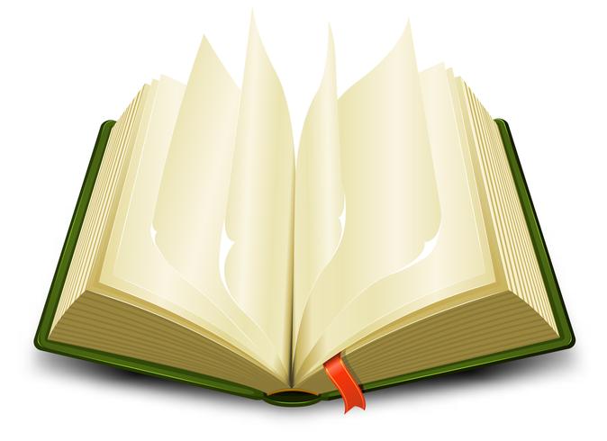 Bookmark And Flipping Pages vector