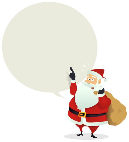 Santa Delivery - Speech Bubble Message vector