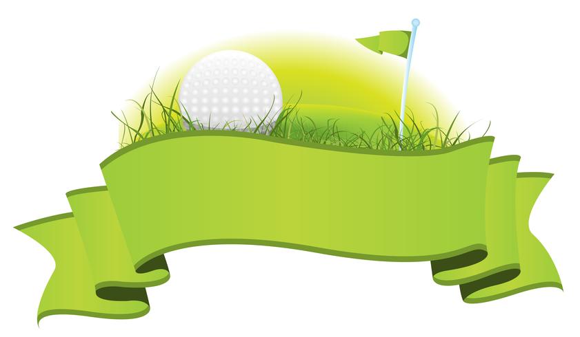 Banner de golf vector