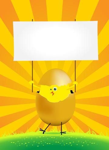 Tiny Easter Chicken vector