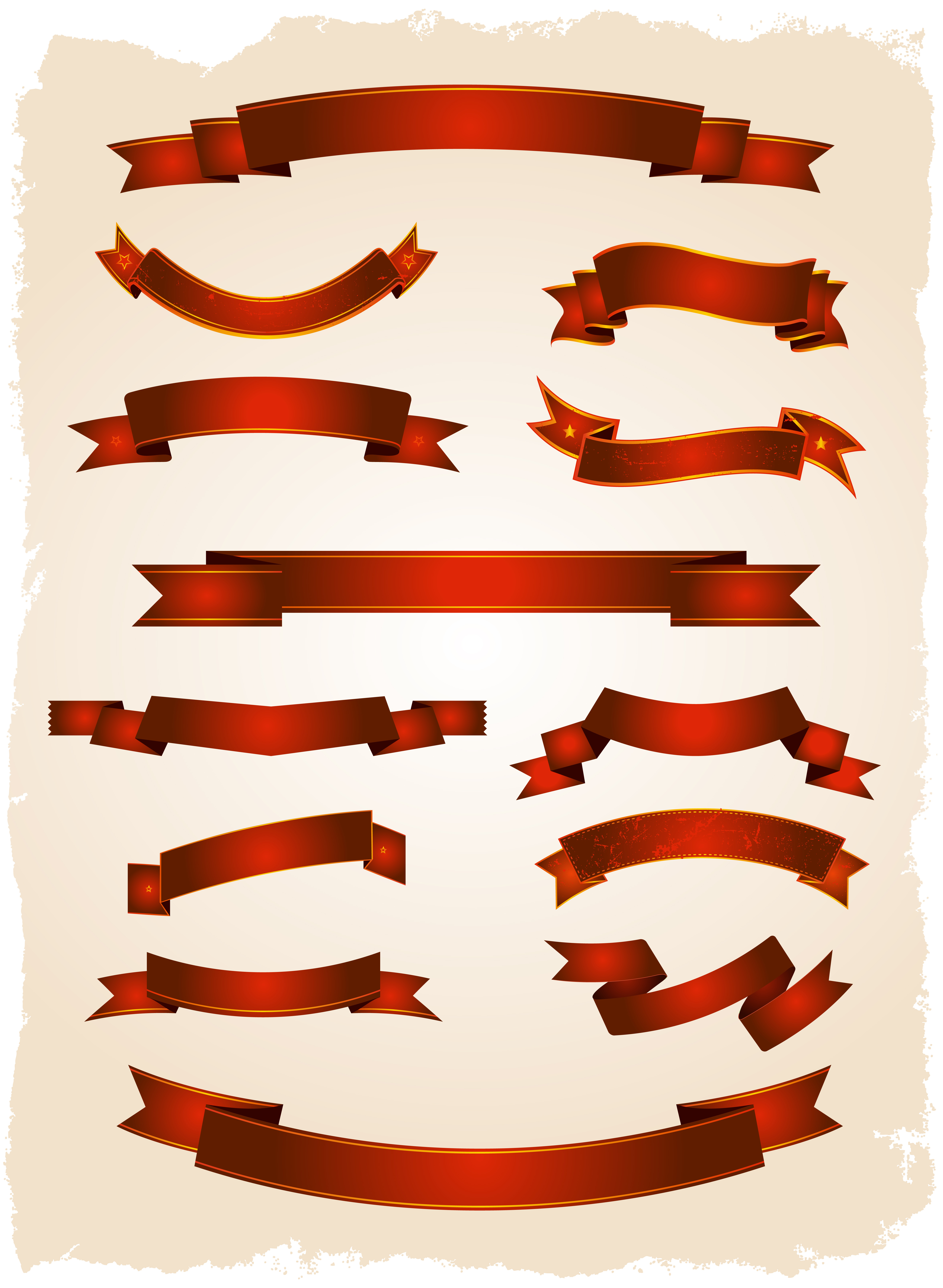 Banners And Scrolls Set 263076 Vector Art at Vecteezy
