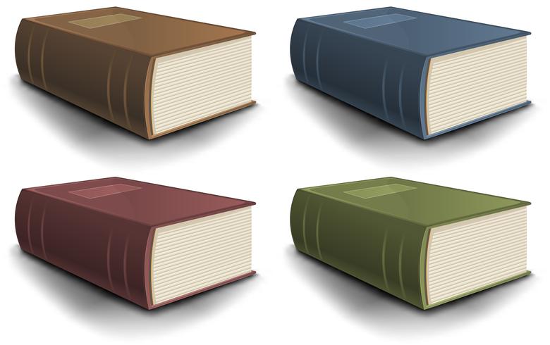 Big Old Book Collection vector