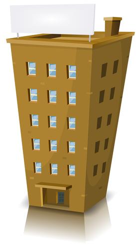 Cartoon Residential Building vector