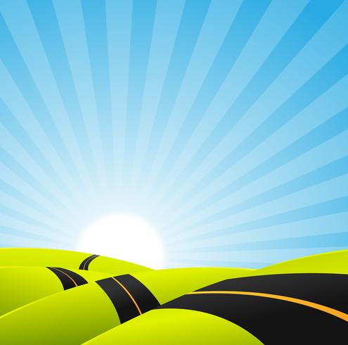 Long Journey Background vector