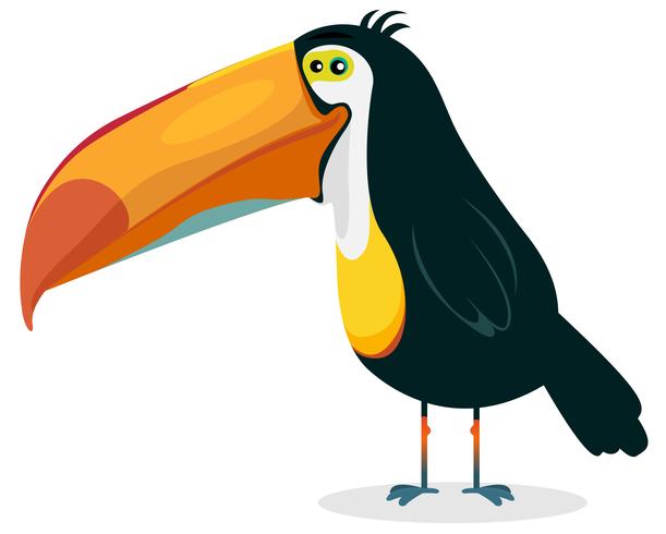 Cute Cartoon Toucan vector