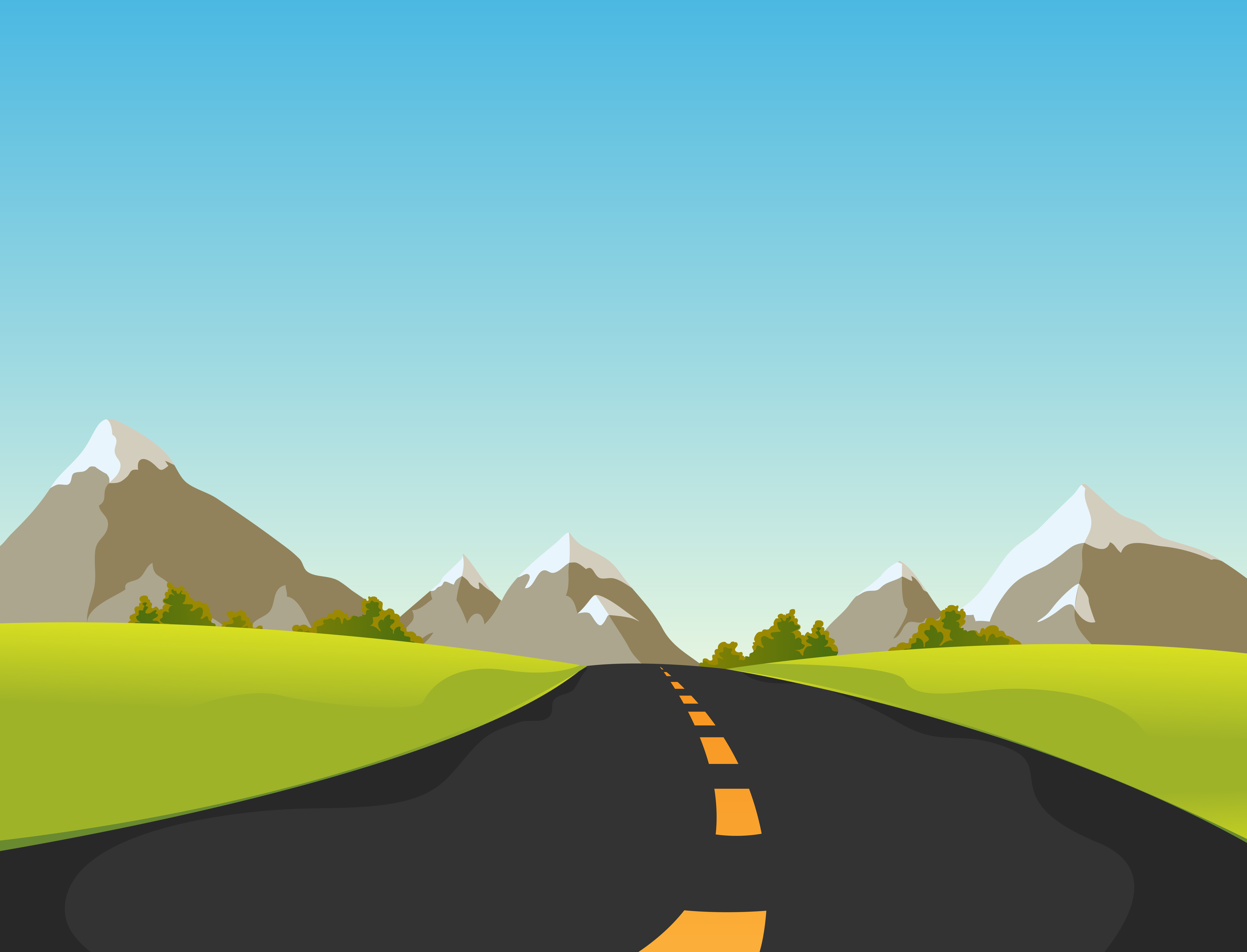 Mountain Road  Download Free Vectors  Clipart Graphics 