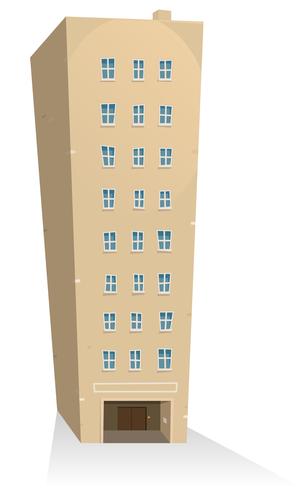 Edificio de apartamentos vector