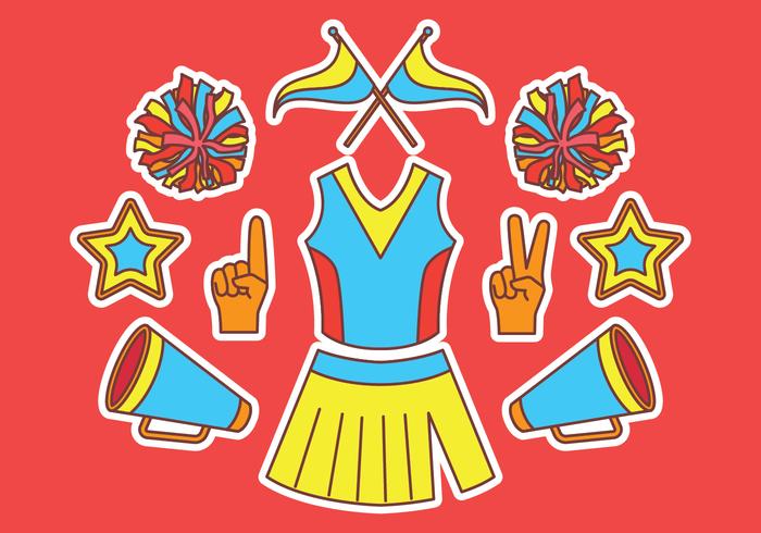 Cheerleader Elements Vector