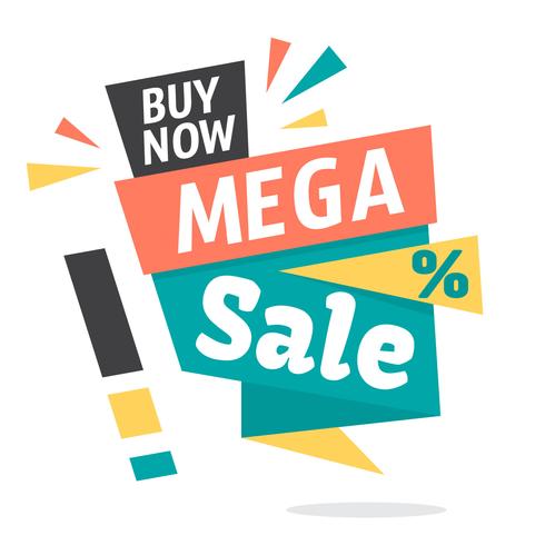 Mega Sale vector