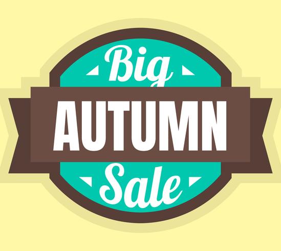 Big Autumn Sale vector