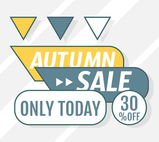 Autumn Sale vector