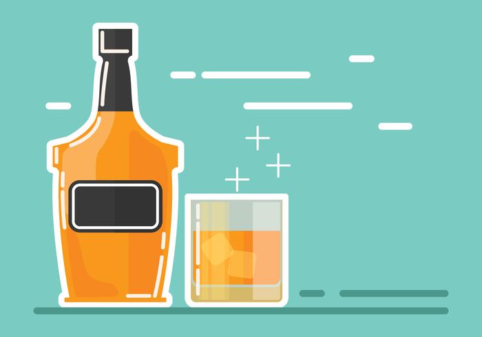 Bourbon Drink Illustration vector