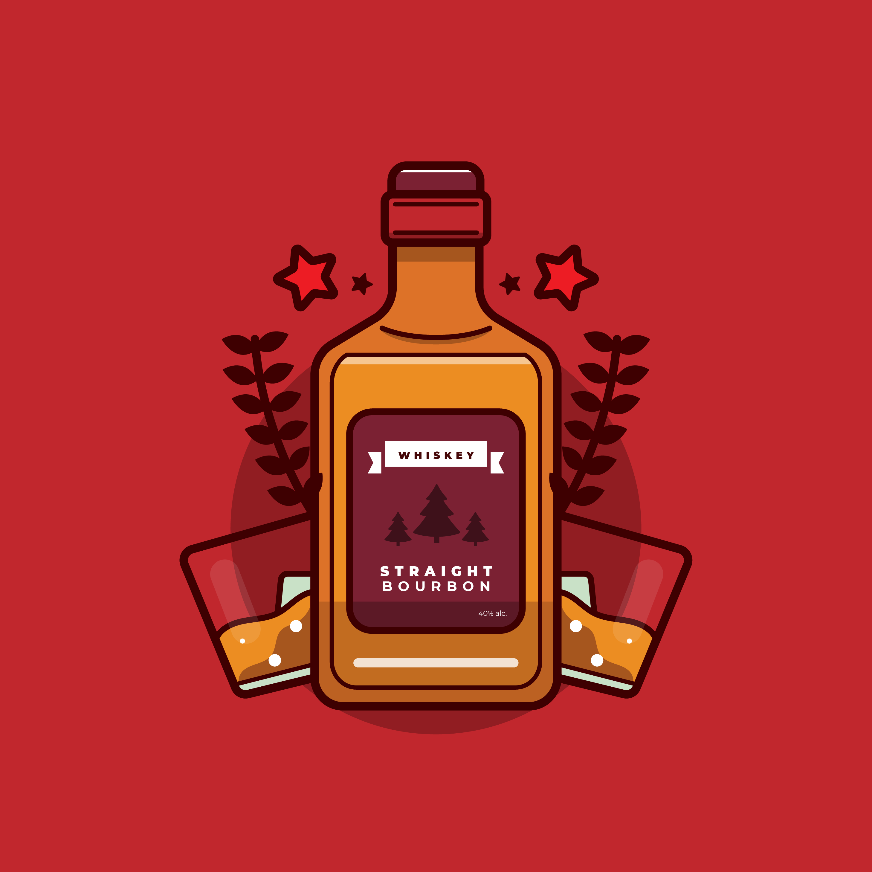 Bourbon Vector 263457 Vector Art at Vecteezy