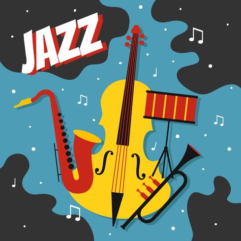 Vector de cartel de jazz