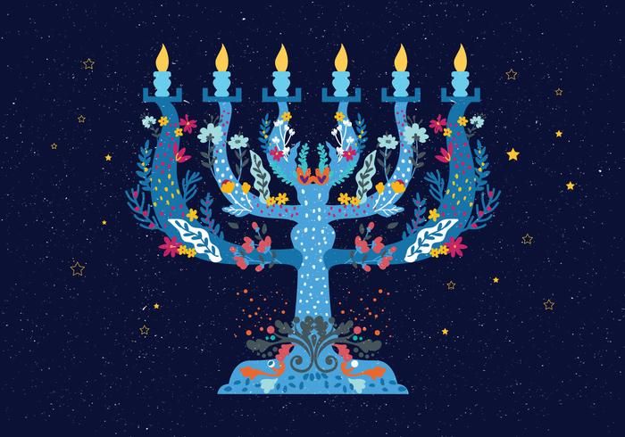 Menorah Illustration Vector 