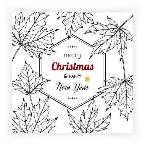 Christmas and New Year backgrounds and greeting card vector