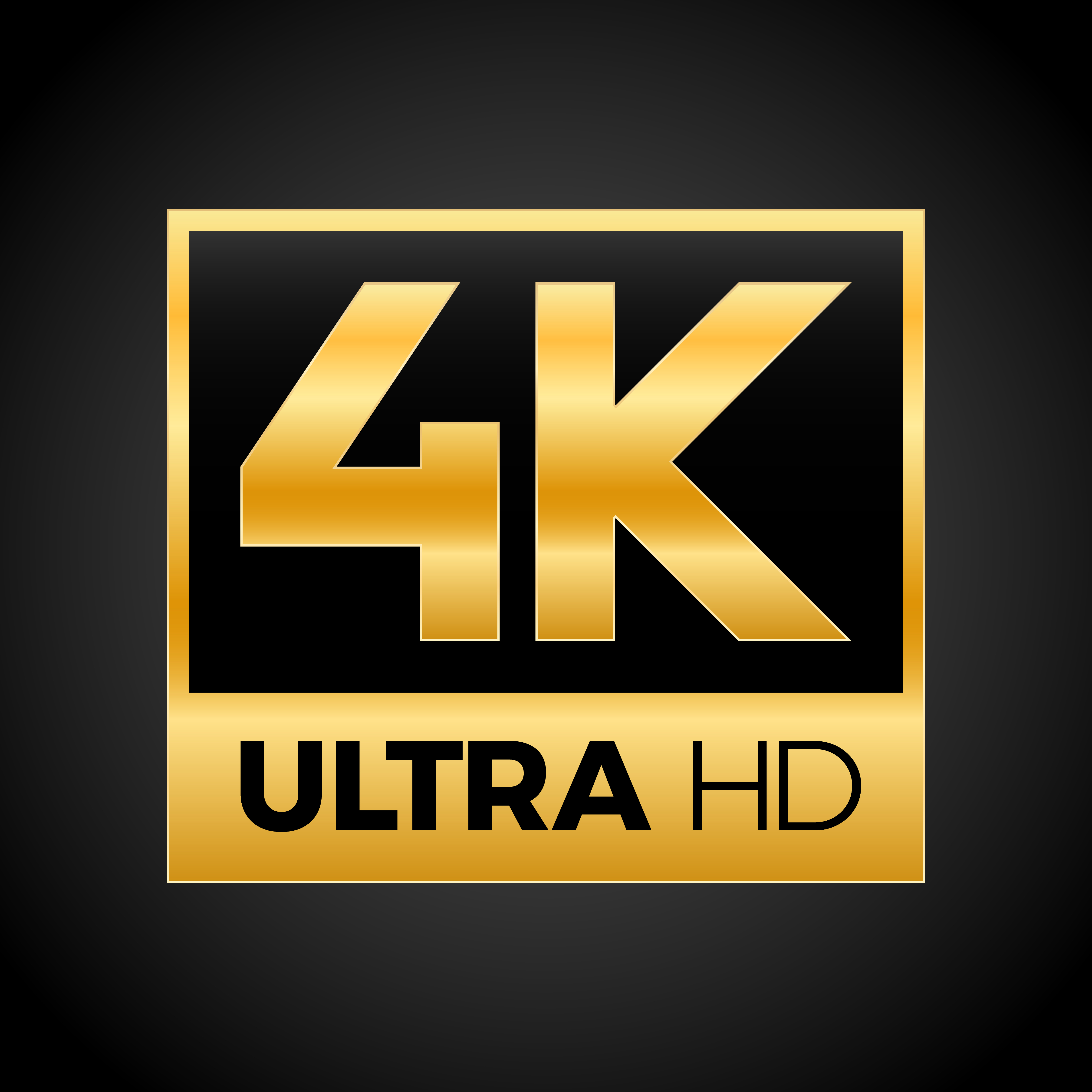 4K Ultra HD symbol 264191 Vector Art at Vecteezy