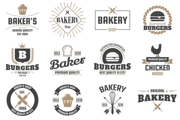 Restaurant Retro Vector Logo for banner