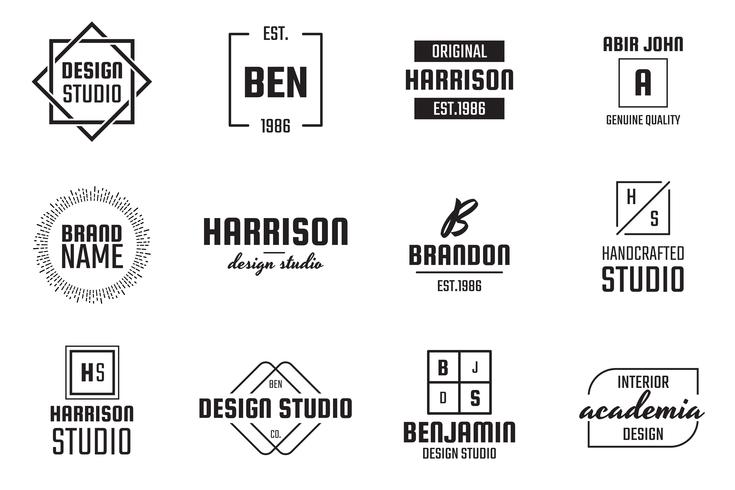 Minimal Vector Logo for banner, poster, flyer