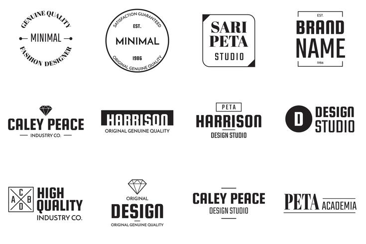 Minimal Vector Logo for banner, poster, flyer