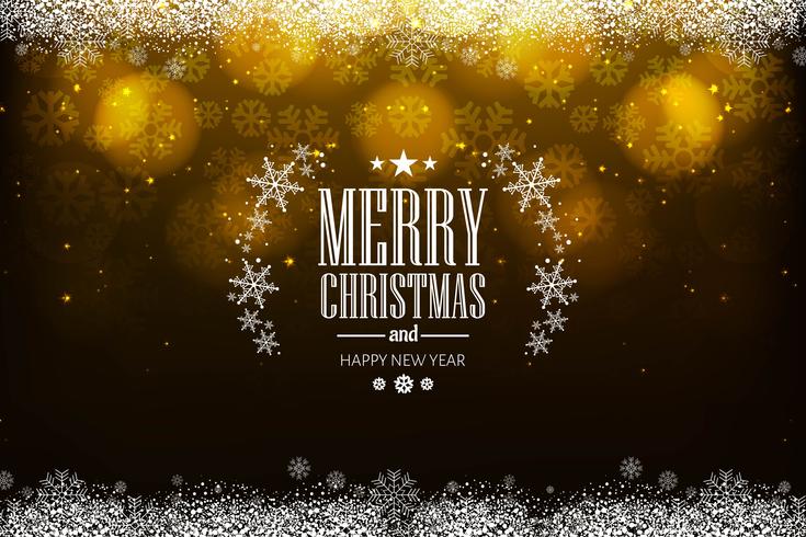 Beautiful merry christmas festival background vector