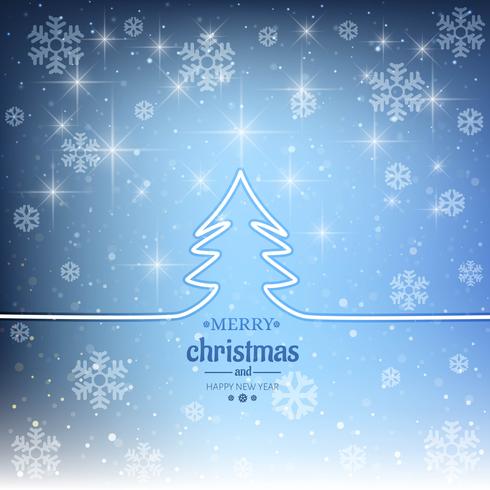 Modern merry christmas decorative background vector