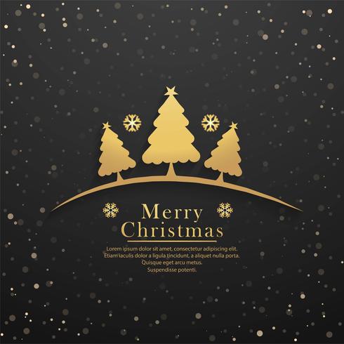 Beautiful merry christmas card background vector