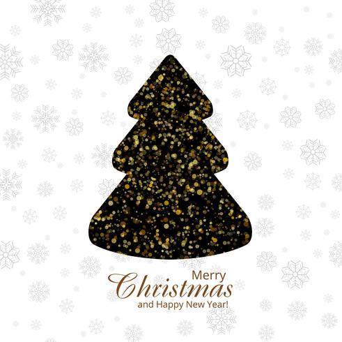 Merry christmas festival card background vector