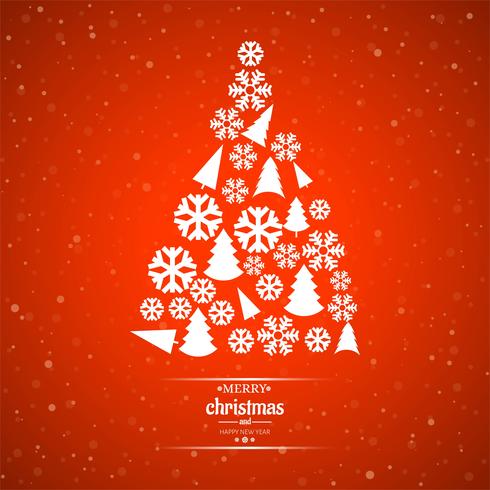 Beautiful merry christmas card background vector