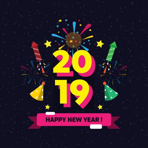 Happy New Year Instagram Vector